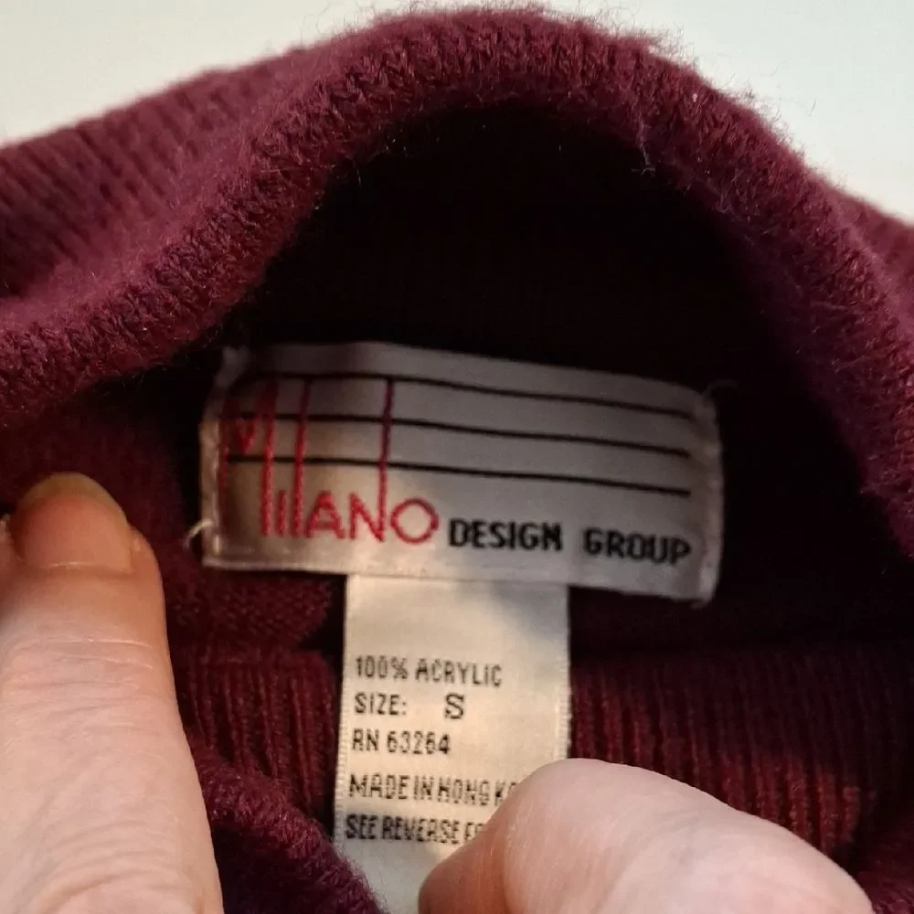 Milano Rich Plum Turtleneck Sweater (Rox204)